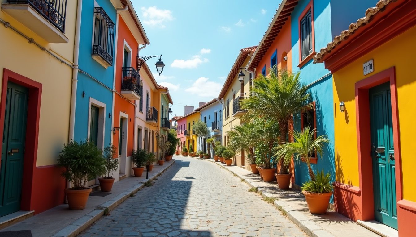 Colorful coastlines